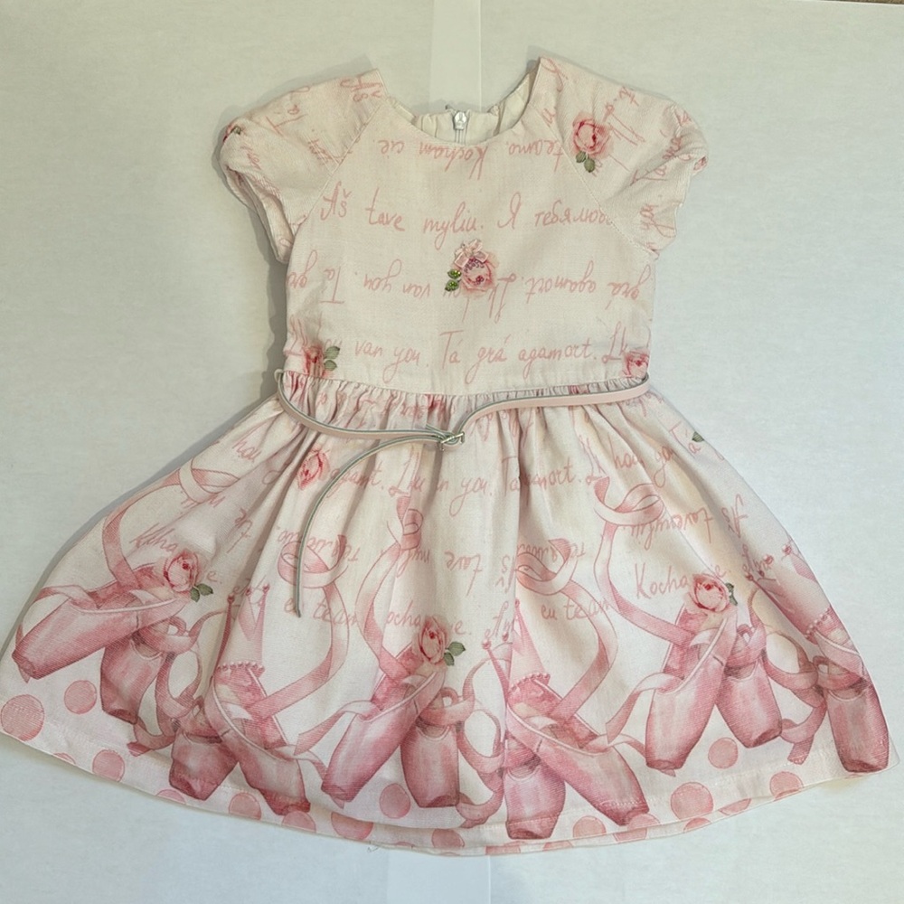 Balloon Chic Ballet Toddler Dress – Spanish Boutique Style – Size 2T